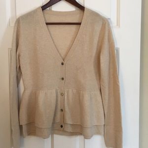 *price drop!* Cashmere Peplum Cardigan